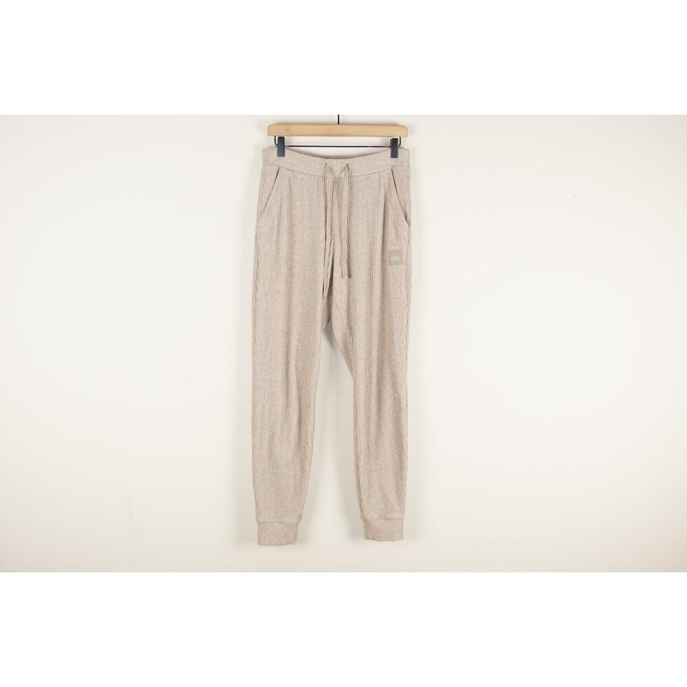 Alo Yoga Muse Gravel Heather Brown Sweatpants Womens Sz M